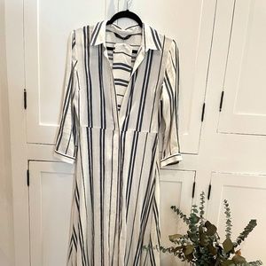 Zara striped shirt dress size small